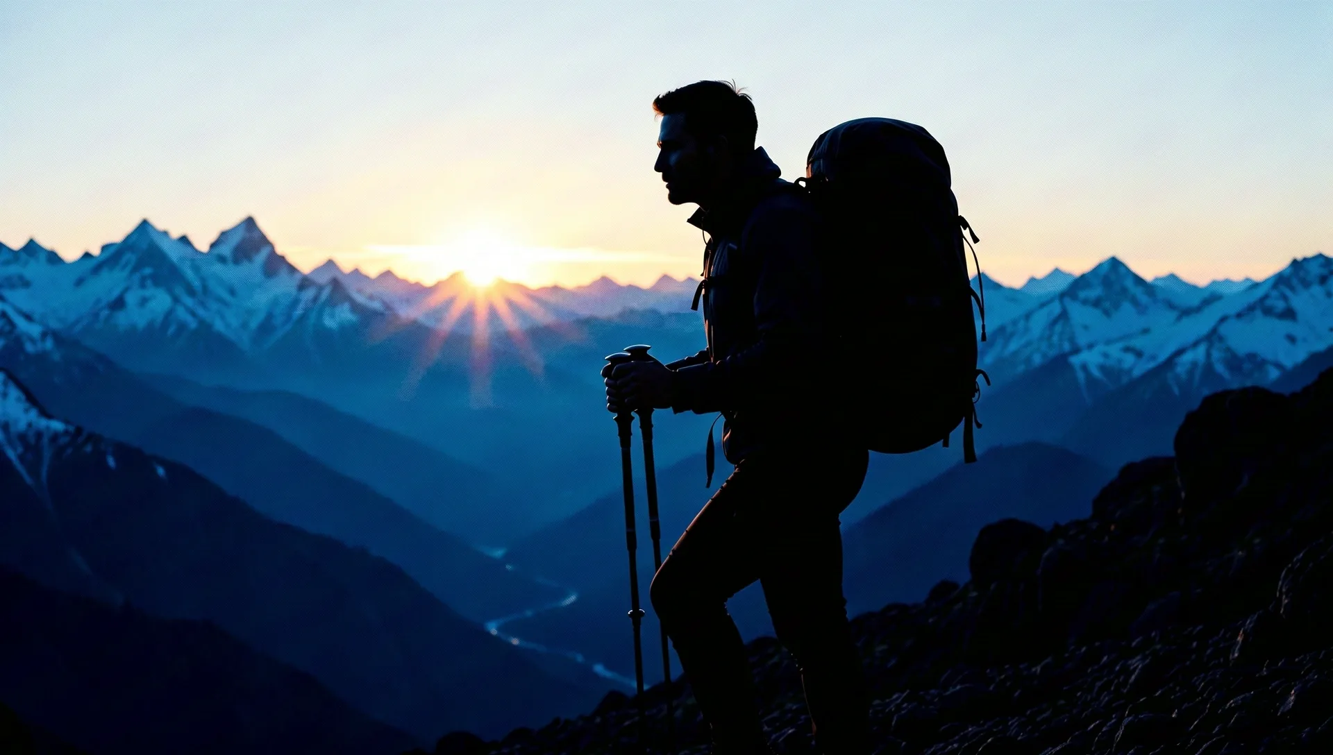 Schweizer Gebirgslandschaft in der Morgendämmerung