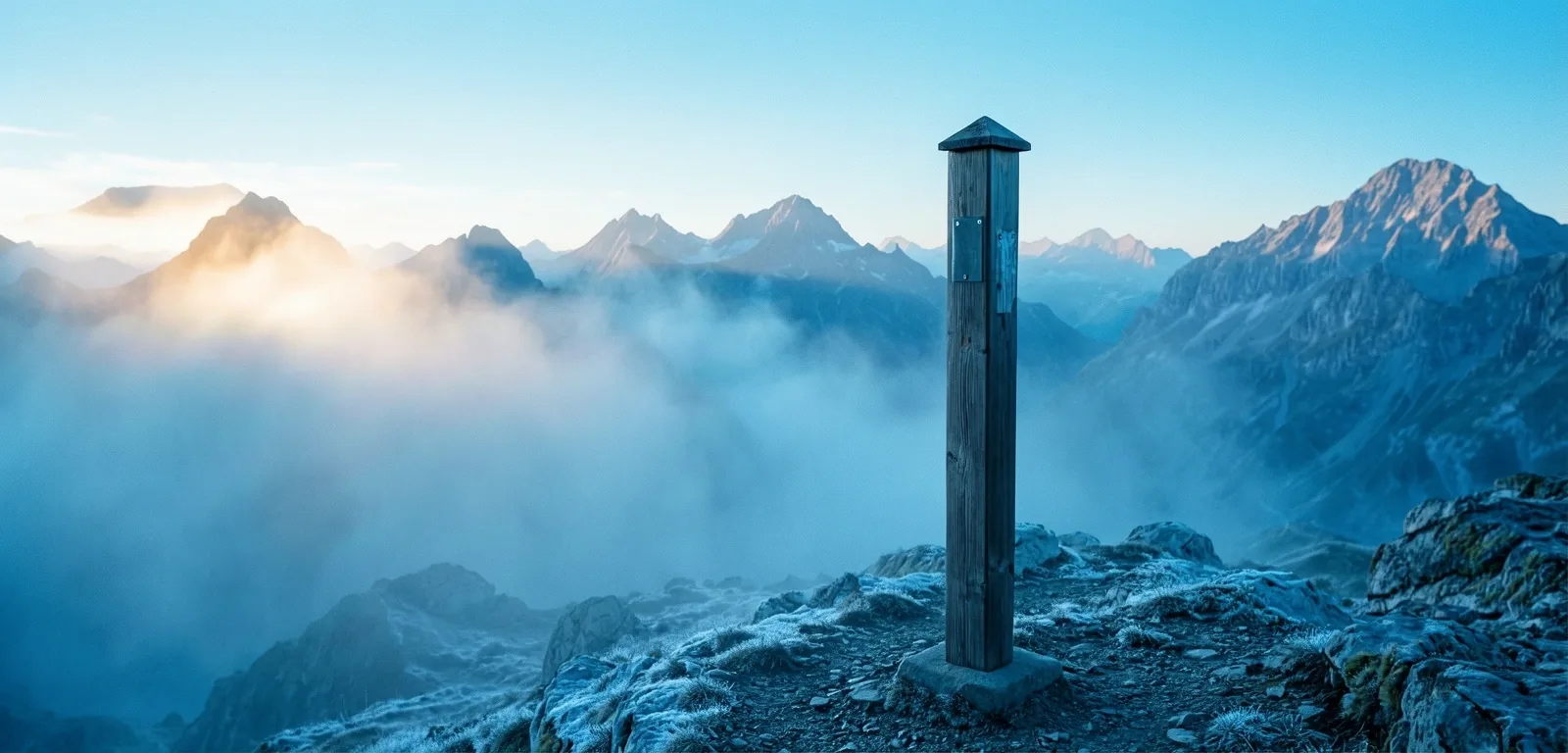 Bergnebel und Klarheit